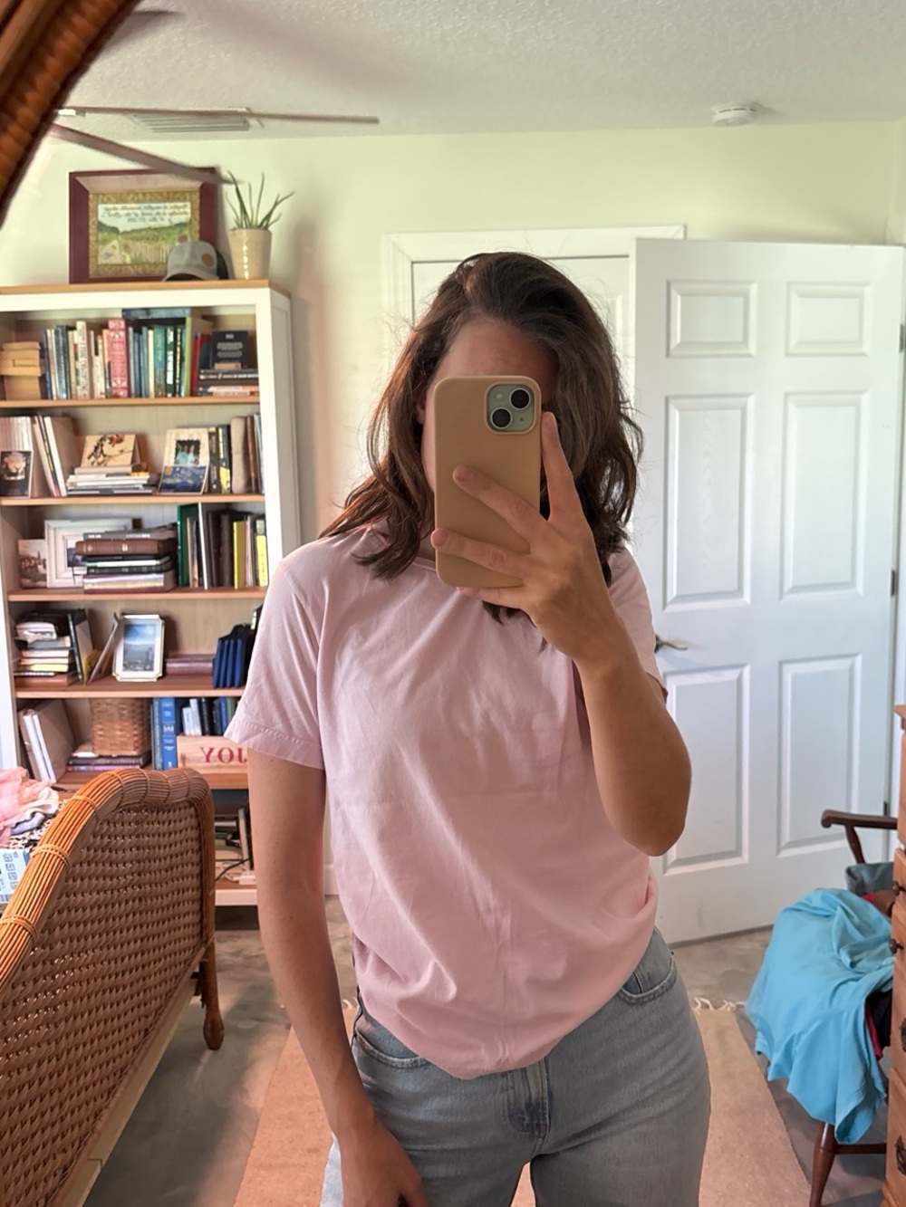 Classic Pink Crewneck Tee - Women